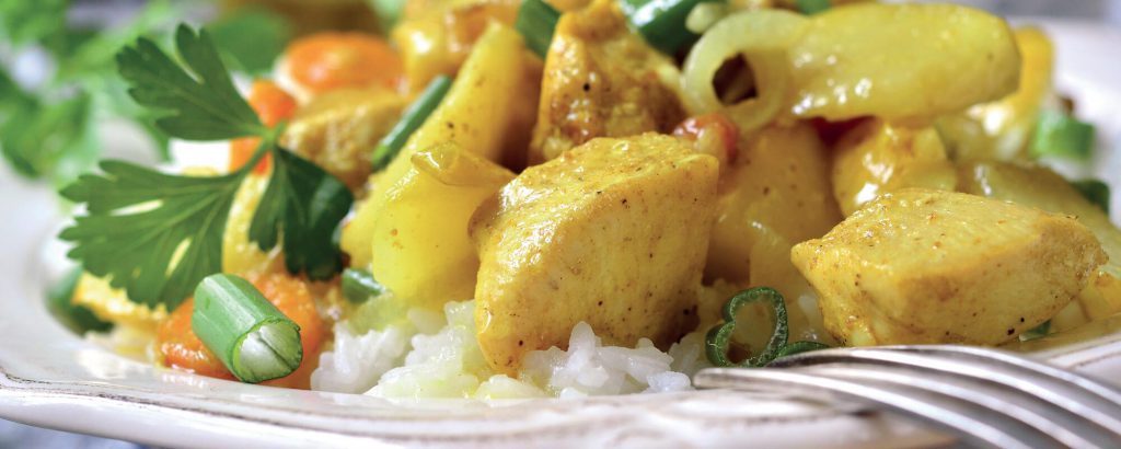 Dinde sauce curry - Recettes dietplus
