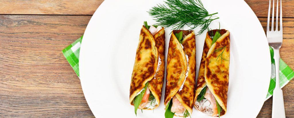Crêpes au saumon - Recettes dietplus