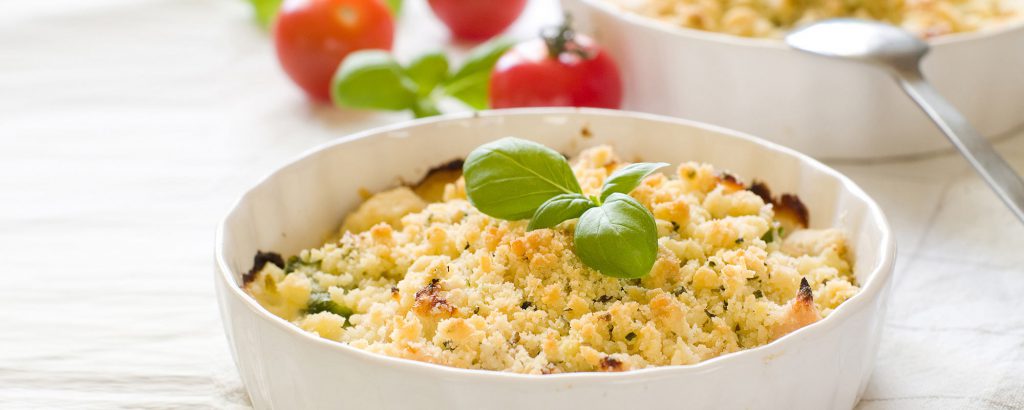 Crumble de poulet aux courgettes - Recettes dietplus
