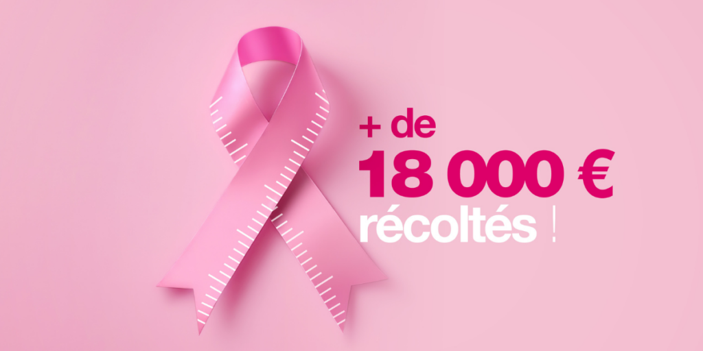 Montant récolté par le réseau dietplus pour Octobre rose : 18.000 euros