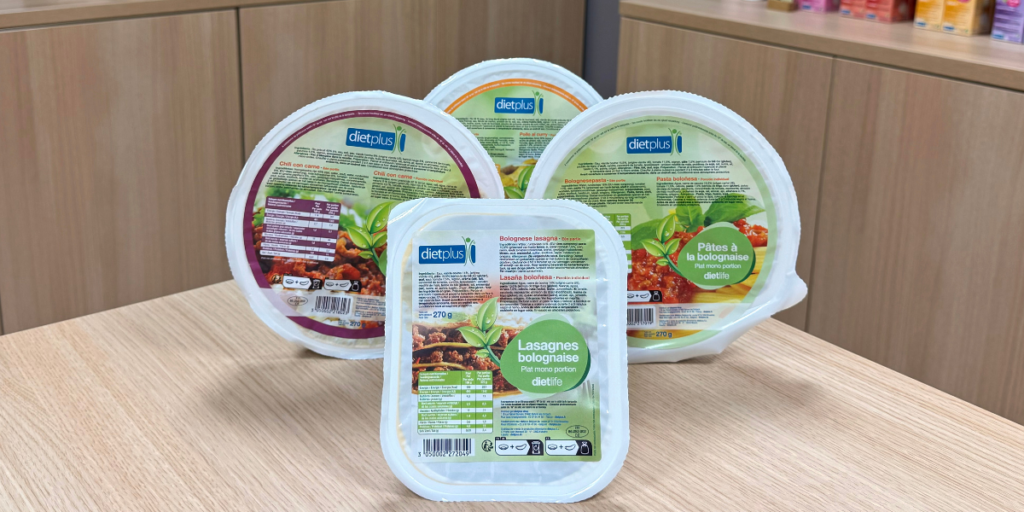 La gamme de plats préparés dietlife. Des repas sains créés par dietplus.